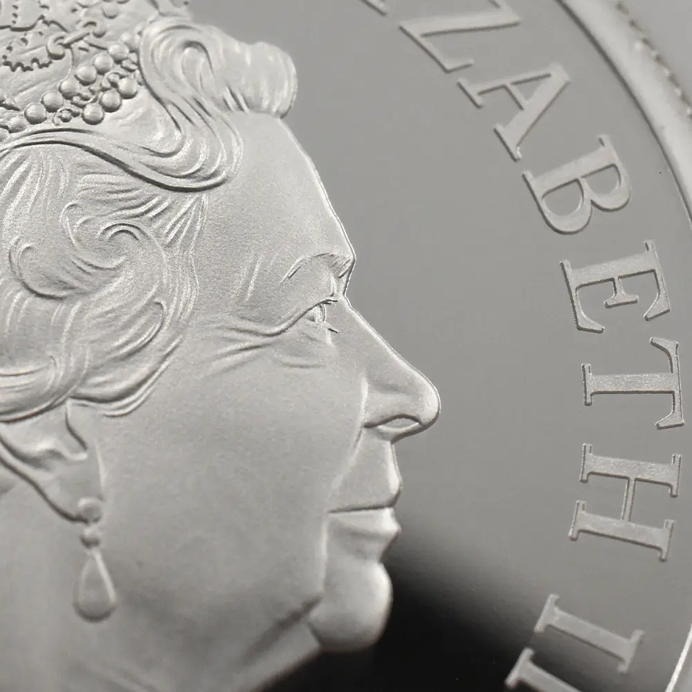 モダンコイン9：7116 イギリス 2020 エリザベス2世 スリーグレーセス 5ポンド2オンス銀貨 ファーストリリース NGC PF70UC