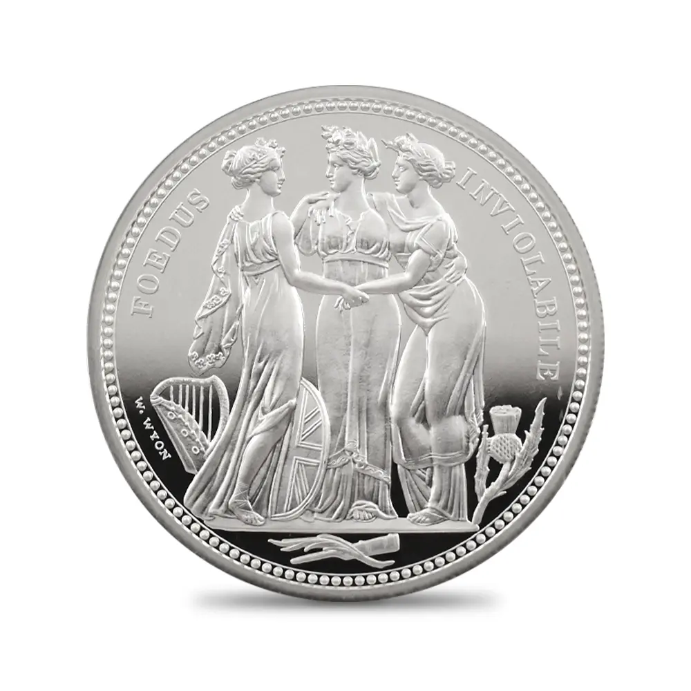 モダンコイン2：7117 イギリス 2020 エリザベス2世 スリーグレーセス 5ポンド2オンス銀貨 ファーストリリース NGC PF70UC 箱付き