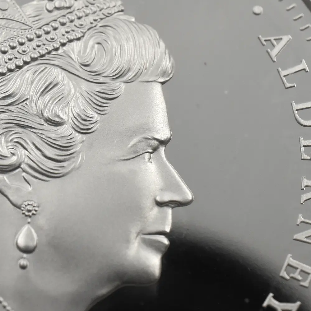 モダンコイン10：7120 オルダニー島 2020 エリザベス2世 スリーグレーセス 5ポンド2オンス 銀貨 ファーストストライク PCGS PR70DC