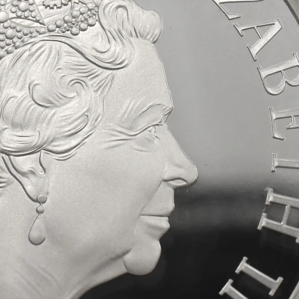 モダンコイン9：7123 イギリス 2017 エリザベス2世 クイーンズビースト イングランドのライオン 10ポンド 5オンス 銀貨 ファースト1000ストラック NGC PF70UC