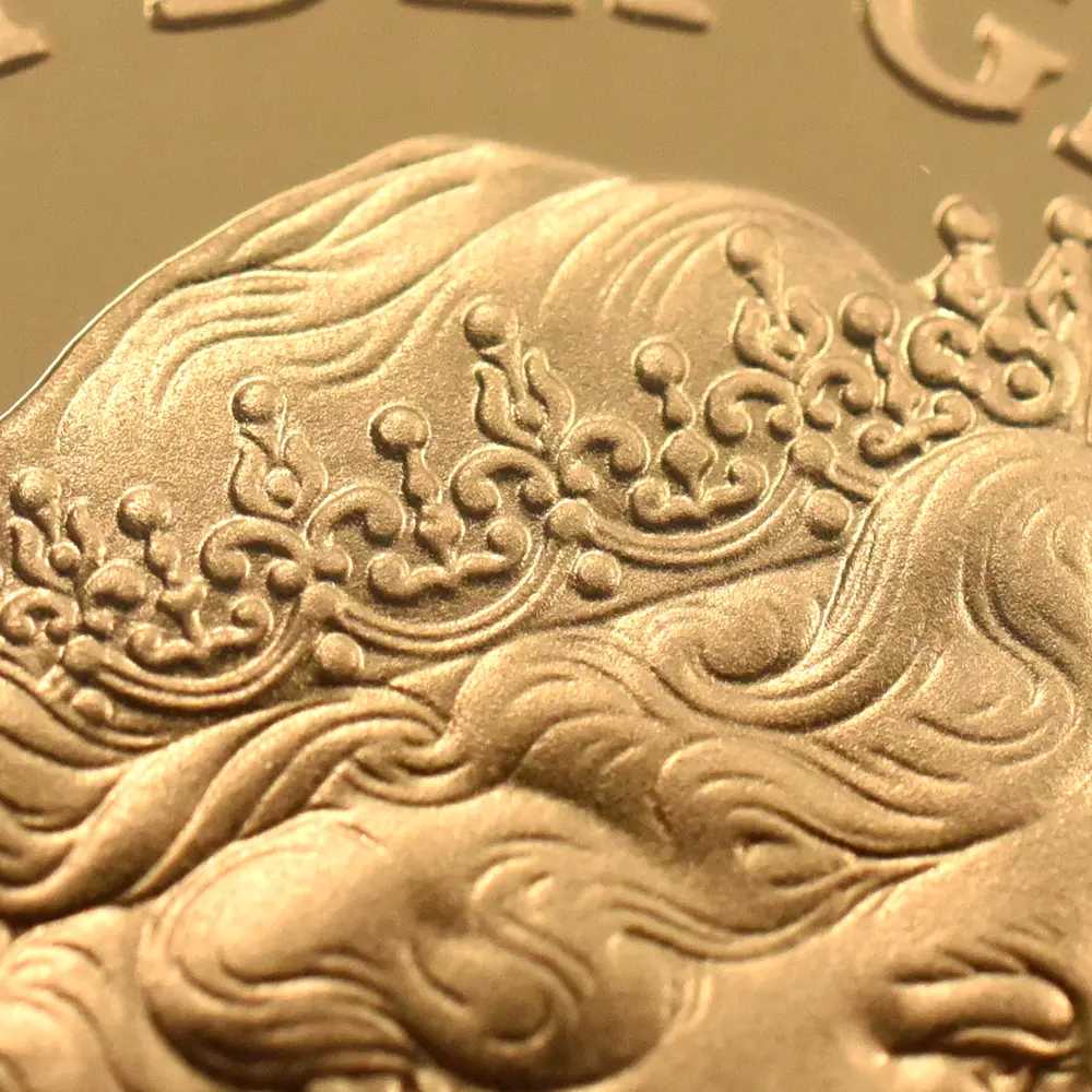 モダンコイン11：7124 イギリス 1981 エリザベス2世 ヤングエリザベス 聖ジョージ竜退治 5ソブリン金貨 NGC PF69UC