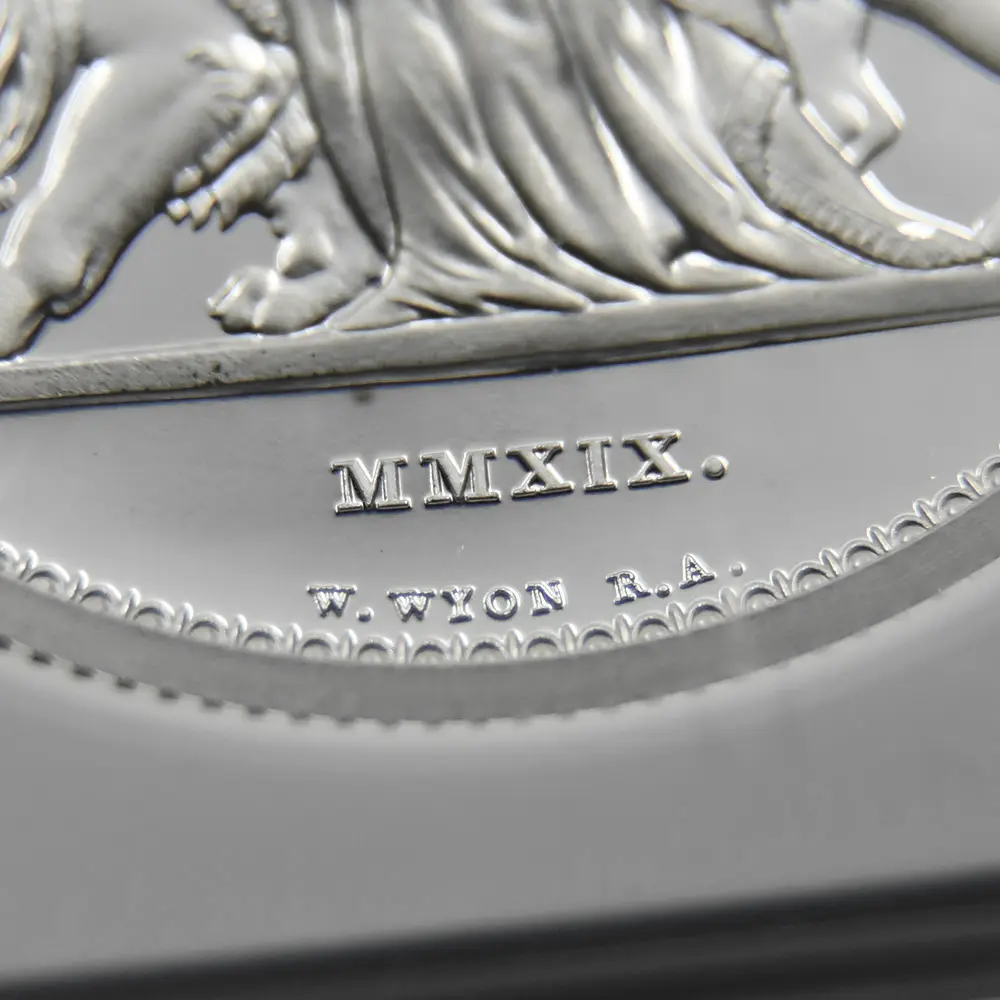 モダンコイン12:7126 イギリス 2019 エリザベス2世 ウナ&ライオン 5ポンド2オンス銀貨 NGC PF68UC 箱付き