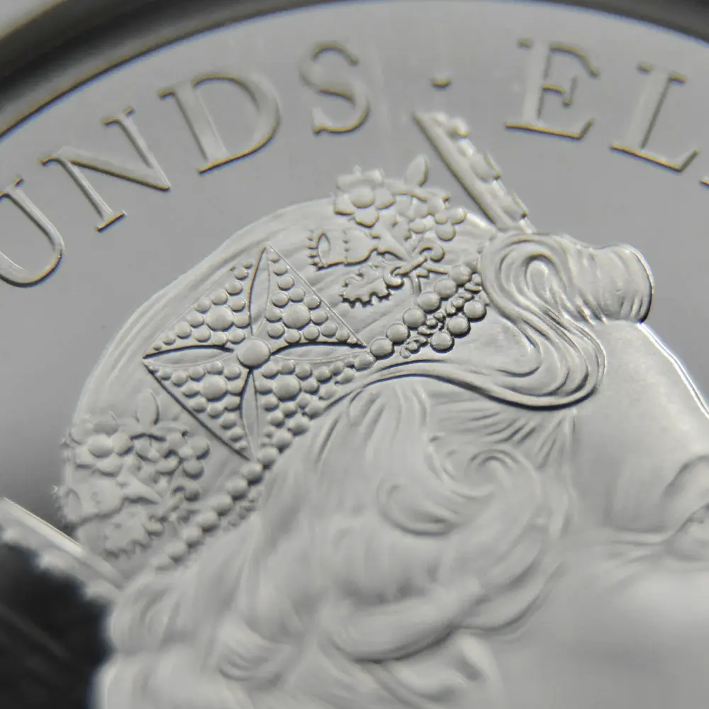 モダンコイン14:7126 イギリス 2019 エリザベス2世 ウナ&ライオン 5ポンド2オンス銀貨 NGC PF68UC 箱付き