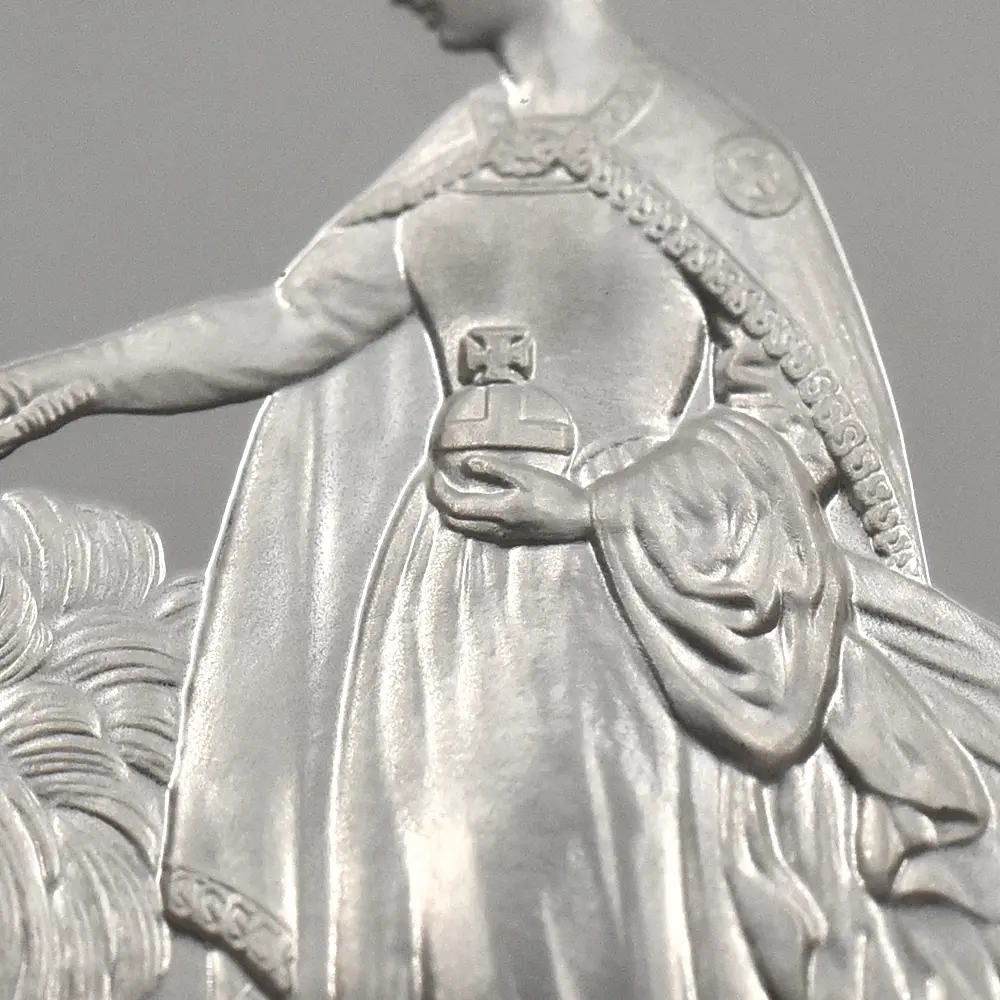 モダンコイン10：7127 イギリス 2019 エリザベス2世 ウナ＆ライオン 5ポンド2オンス銀貨 NGC PF69UC 箱付き