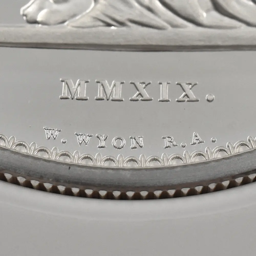 モダンコイン11：7127 イギリス 2019 エリザベス2世 ウナ＆ライオン 5ポンド2オンス銀貨 NGC PF69UC 箱付き