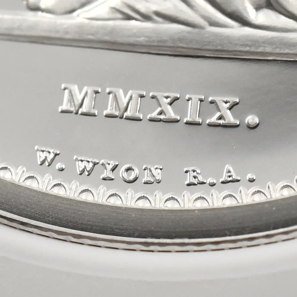 モダンコイン11：7128 イギリス 2019 エリザベス2世 ウナ＆ライオン 5ポンド2オンス銀貨 NGC PF69UC エリザベス2世ラベル 箱付き