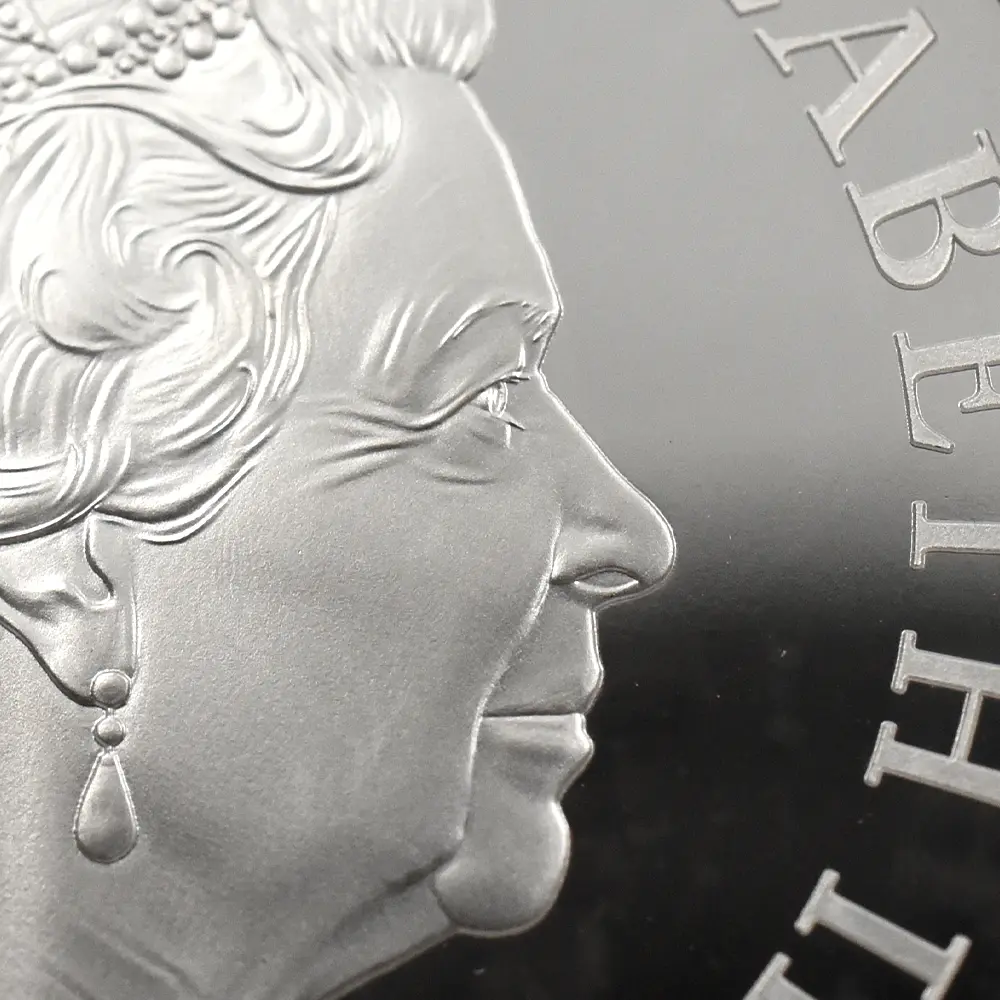 モダンコイン12：7128 イギリス 2019 エリザベス2世 ウナ＆ライオン 5ポンド2オンス銀貨 NGC PF69UC エリザベス2世ラベル 箱付き