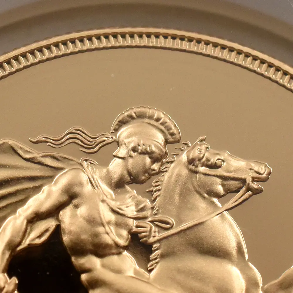 モダンコイン7：7132 イギリス 1997 エリザベス2世 ミドルエリザベス 聖ジョージ竜退治 5ソブリン金貨 NGC PF69UC