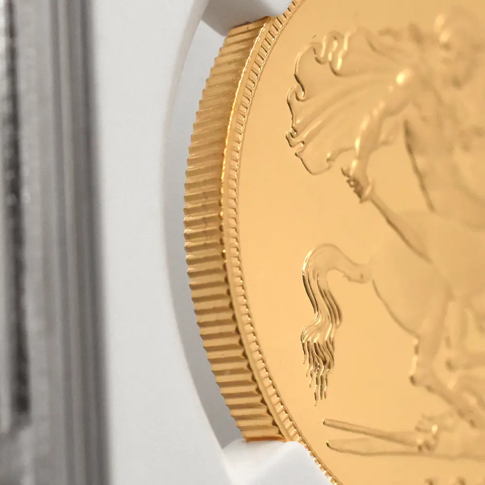 モダンコイン13：7133 イギリス 1997 エリザベス2世 ミドルエリザベス 聖ジョージ竜退治 5ソブリン金貨 NGC PF69UC