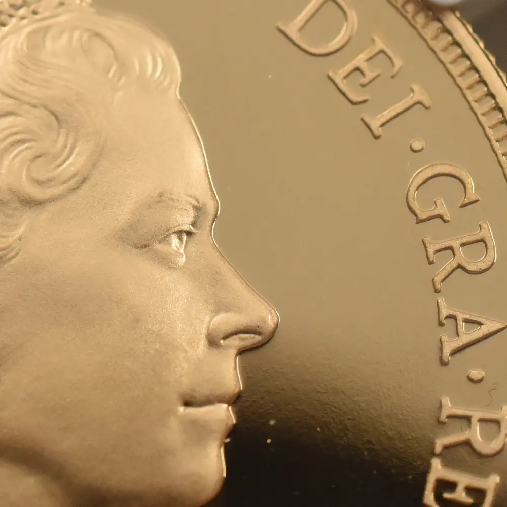 モダンコイン10：7133 イギリス 1997 エリザベス2世 ミドルエリザベス 聖ジョージ竜退治 5ソブリン金貨 NGC PF69UC