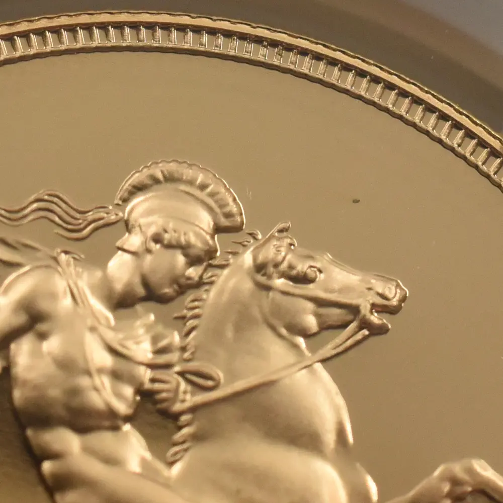 モダンコイン8：7133 イギリス 1997 エリザベス2世 ミドルエリザベス 聖ジョージ竜退治 5ソブリン金貨 NGC PF69UC