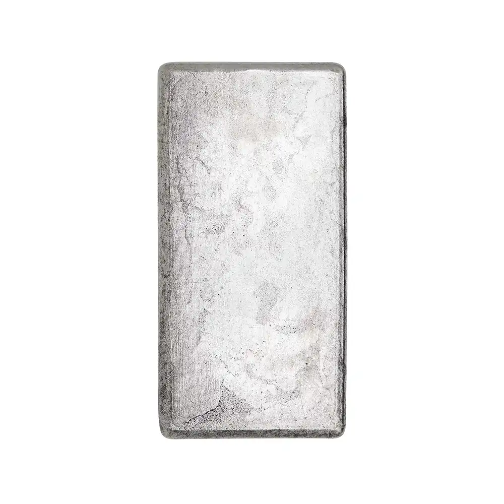 地金型4：7134 オーストラリア 銀の延べ板 シルバーバー 1キロ 1000g パースミント発行2023年アップグレードデザイン 【10本】 (桐箱付き)