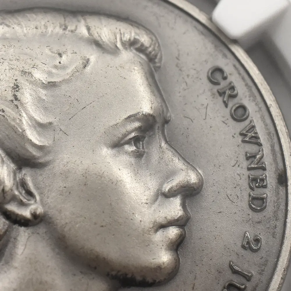 メダル7：7136 イギリス 1953 エリザベス2世 戴冠記念 銀メダル NGC MS64