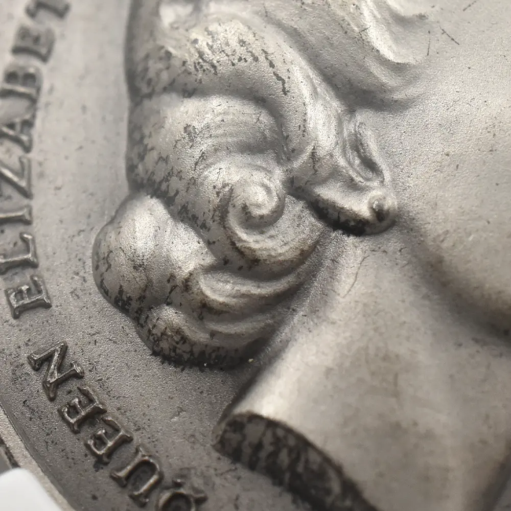 メダル8：7136 イギリス 1953 エリザベス2世 戴冠記念 銀メダル NGC MS64