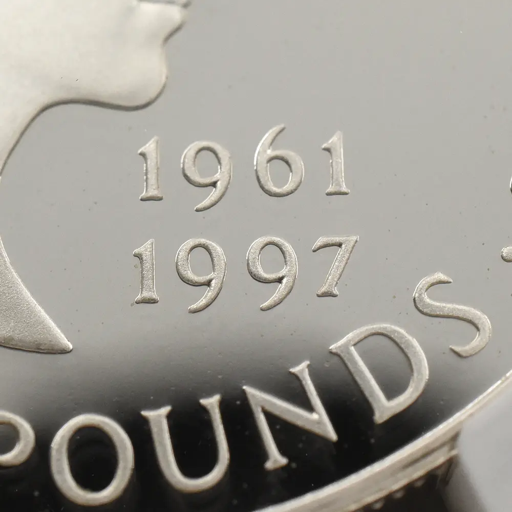 モダンコイン12：7137 イギリス 1999 エリザベス2世 ダイアナ妃追悼記念 5ポンド銀貨 NGC PF69UC 箱付き