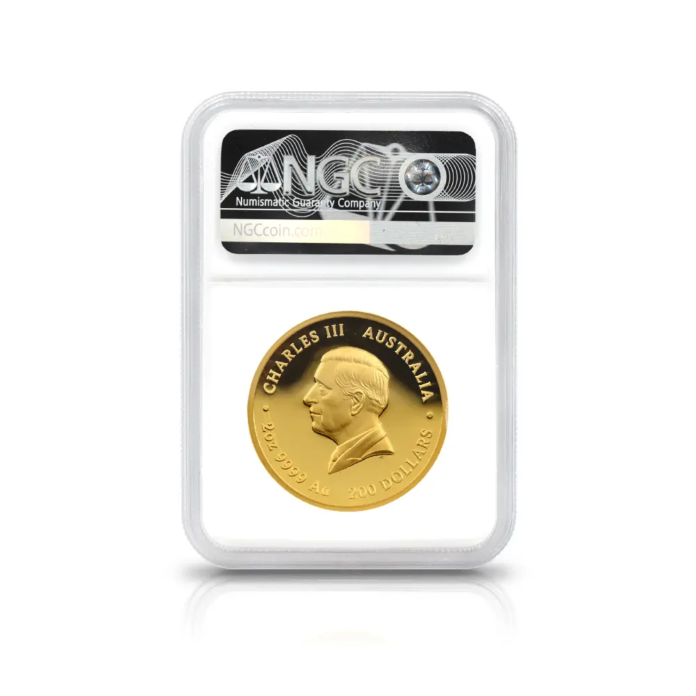 モダンコイン5：7138 オーストラリア 2026 エリザベス2世 生誕100周年記念 ハイレリーフ 200ドル 2オンス金貨 発行即日鑑定品 NGC PF70UC 箱付き