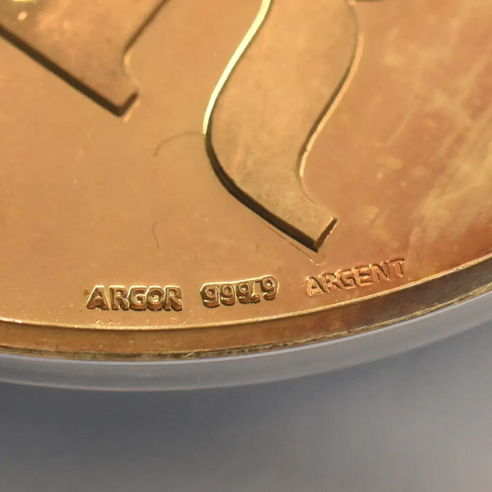 メダル10：7139 イギリス 1977 エリザベス2世 即位25周年記念シルバージュビリー 金メッキ銀メダル NGC MS63