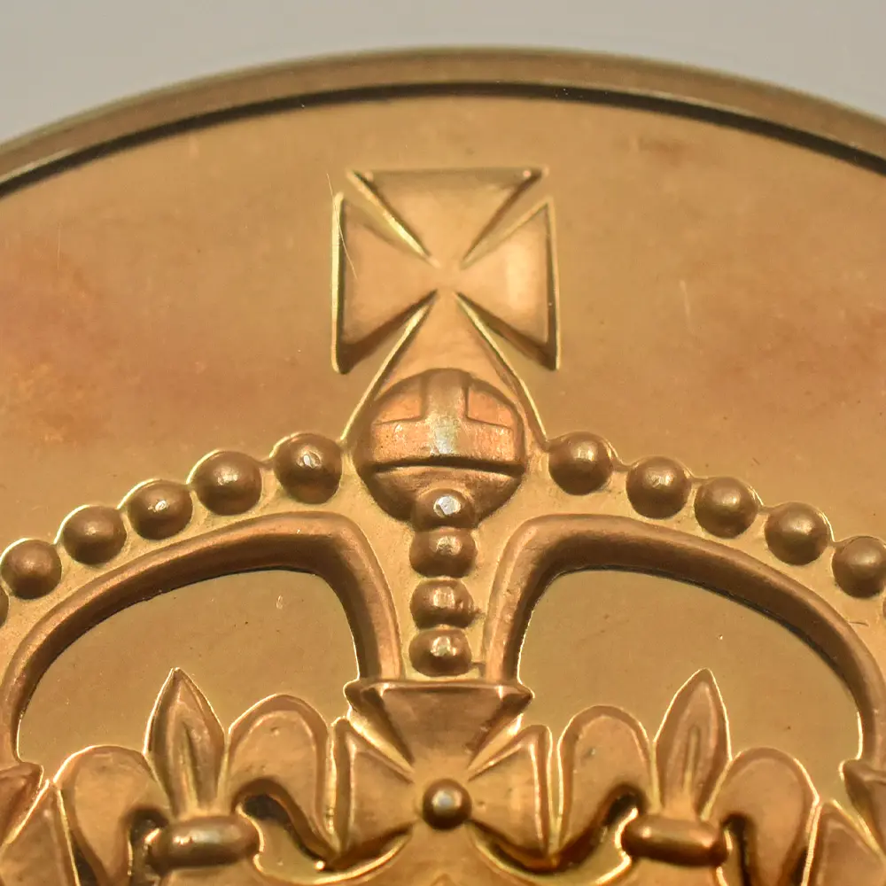 メダル9：7139 イギリス 1977 エリザベス2世 即位25周年記念シルバージュビリー 金メッキ銀メダル NGC MS63