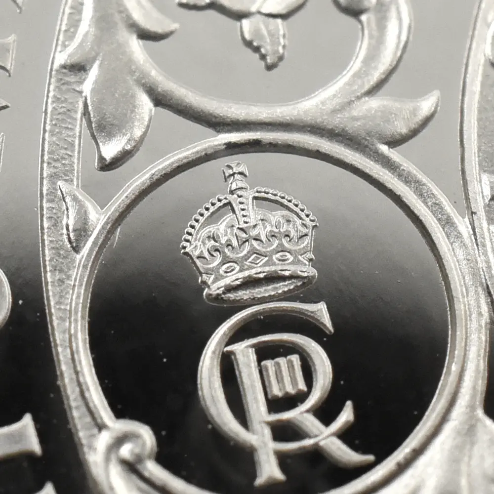 モダンコイン11：7146 イギリス 2023 チャールズ3世 戴冠記念 2ポンド1オンス銀貨 PCGS PR70DC 箱付き