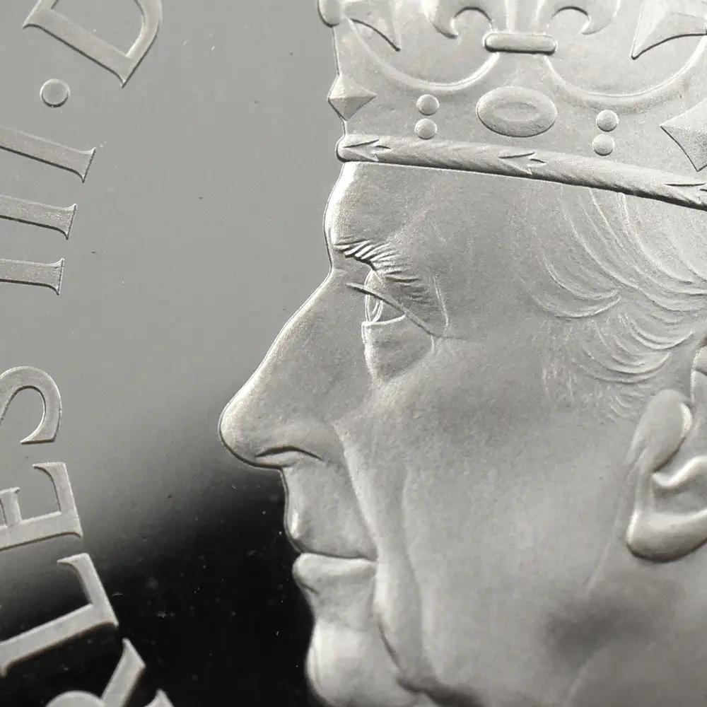 モダンコイン12：7146 イギリス 2023 チャールズ3世 戴冠記念 2ポンド1オンス銀貨 PCGS PR70DC 箱付き