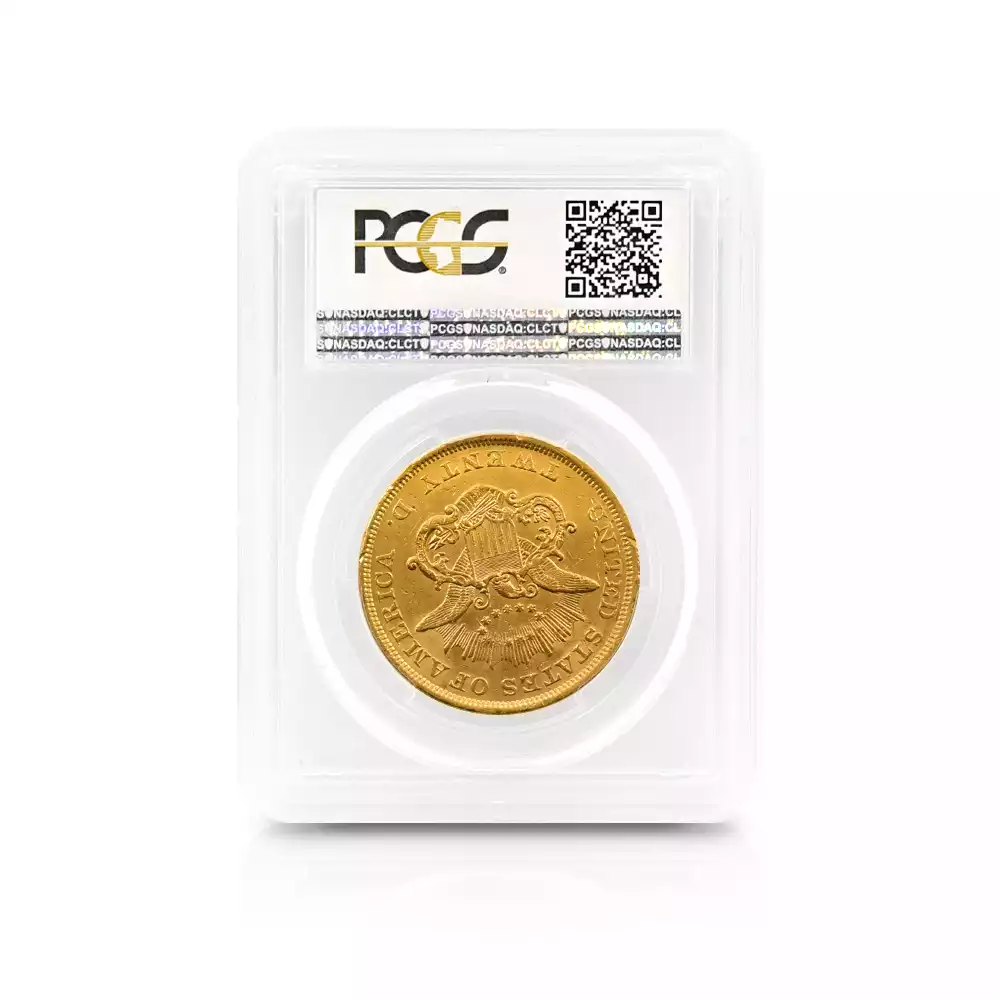アンティークコイン5：2896 アメリカ 1852 リバティヘッド 20ドル金貨 PCGS MS60