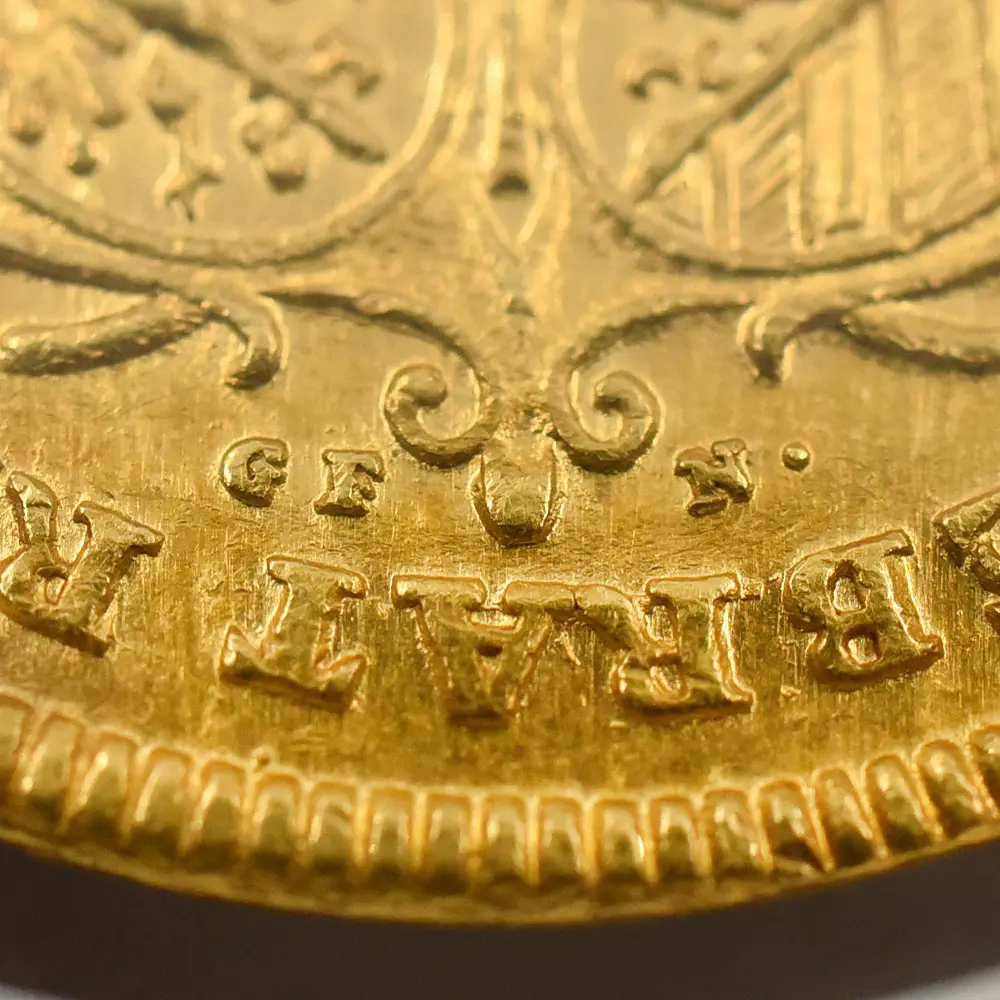 アンティークコイン11：5805 ドイツ ニュルンベルク 1700 神の子羊 2ダカット金貨 NGC MS61 FR-1882