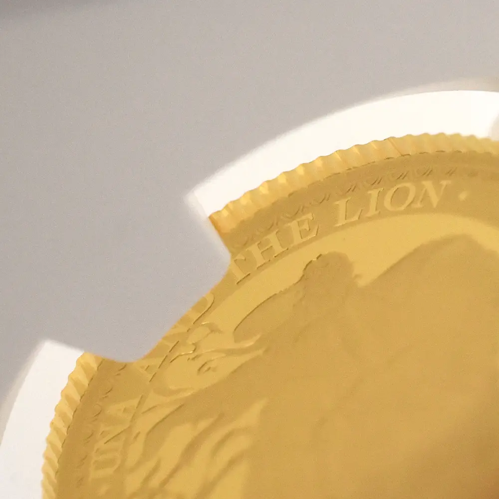 モダンコイン13：7153 セントヘレナ 2021 エリザベス2世 ウナ&ライオン ス 2ポンド1/4オンス金貨 ファーストリリース NGC PF70UC