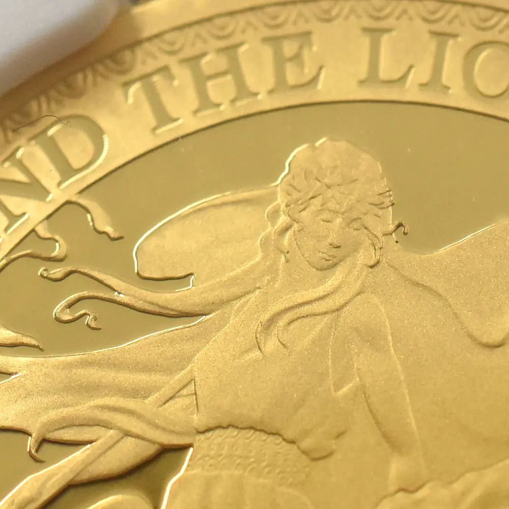 モダンコイン7：7153 セントヘレナ 2021 エリザベス2世 ウナ&ライオン ス 2ポンド1/4オンス金貨 ファーストリリース NGC PF70UC