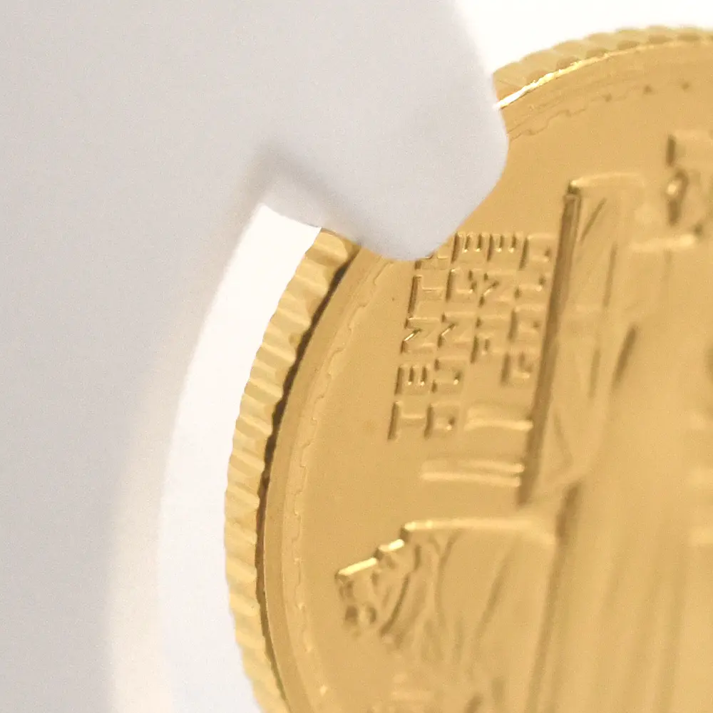 モダンコイン13：7154 イギリス 2001 エリザベス2世 ブリタニア 10ポンド1/10オンス金貨 NGC PF70UC