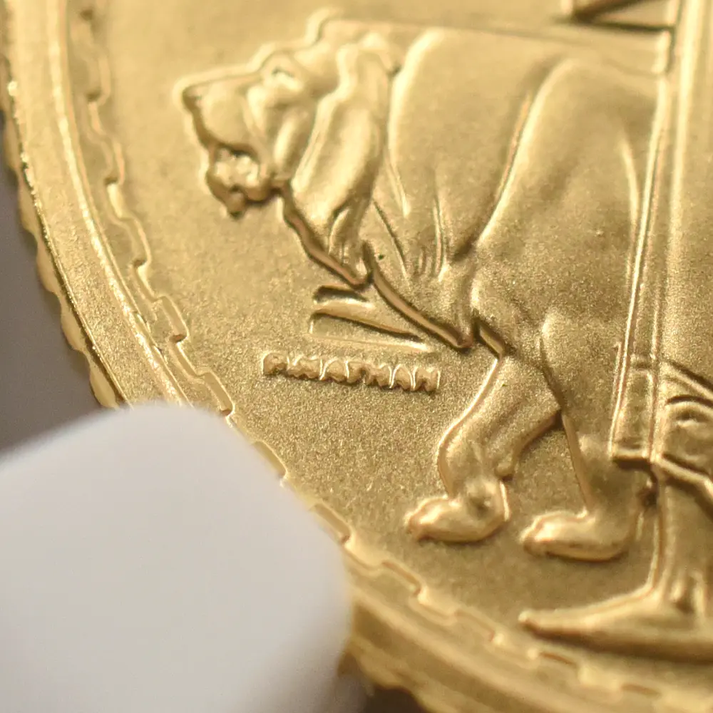 モダンコイン9：7154 イギリス 2001 エリザベス2世 ブリタニア 10ポンド1/10オンス金貨 NGC PF70UC