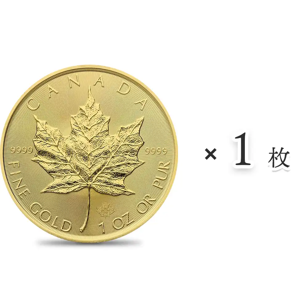 地金型s1：2910 カナダ 2019 メイプルリーフ 50ドル 1オンス 金貨 【1枚】