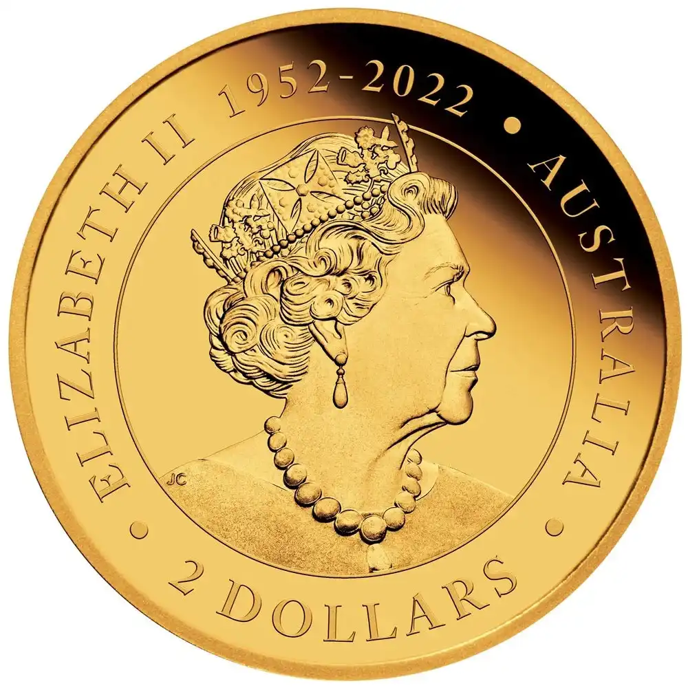 地金型3：2912 オーストラリア 2023 カンガルー 2ドル 0.5グラム 金貨 【1枚】 (コインケース付き)