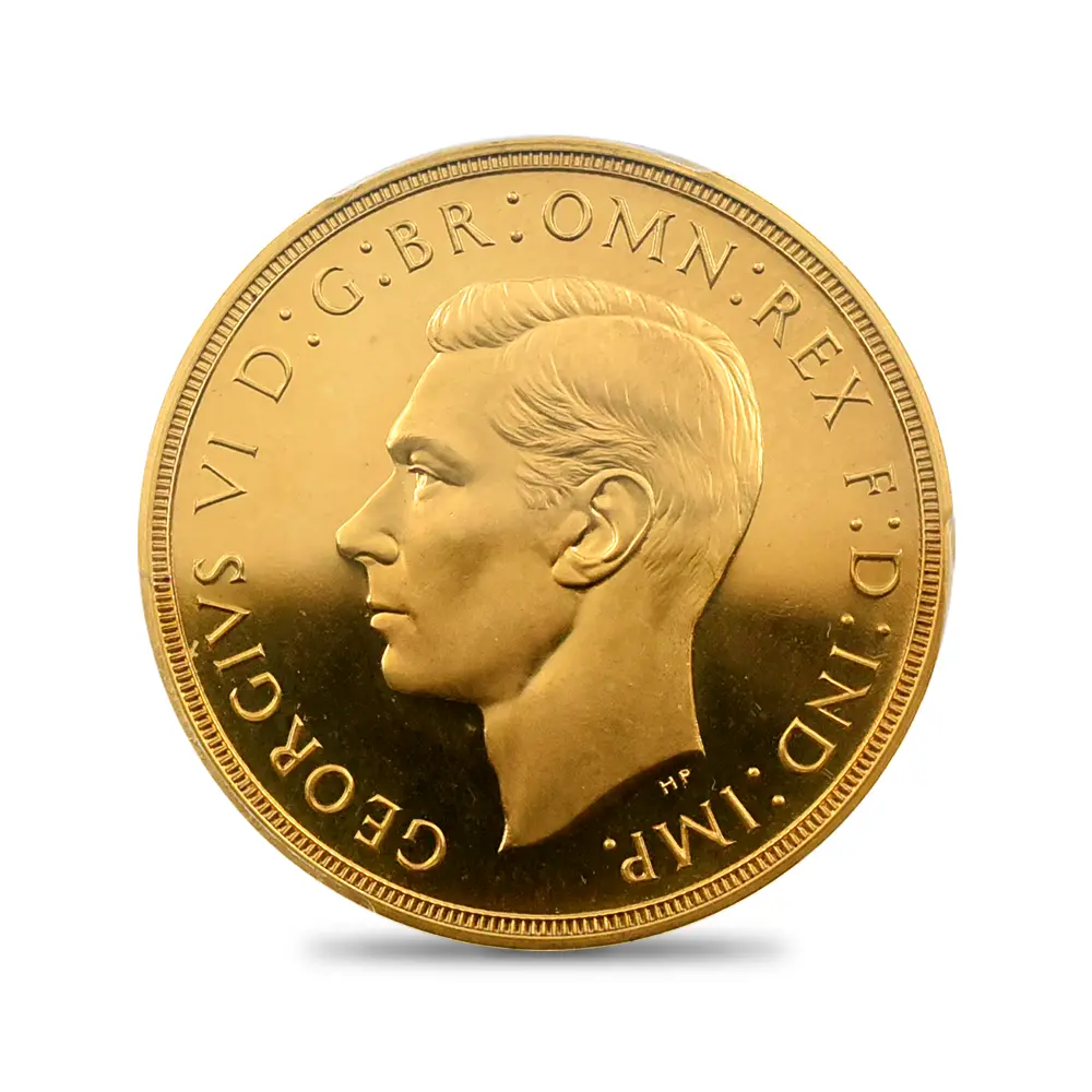 アンティークコイン2：5815 1937 ジョージ6世 聖ジョージ竜退治 5ポンド金貨 PCGS PR66DC S-4074