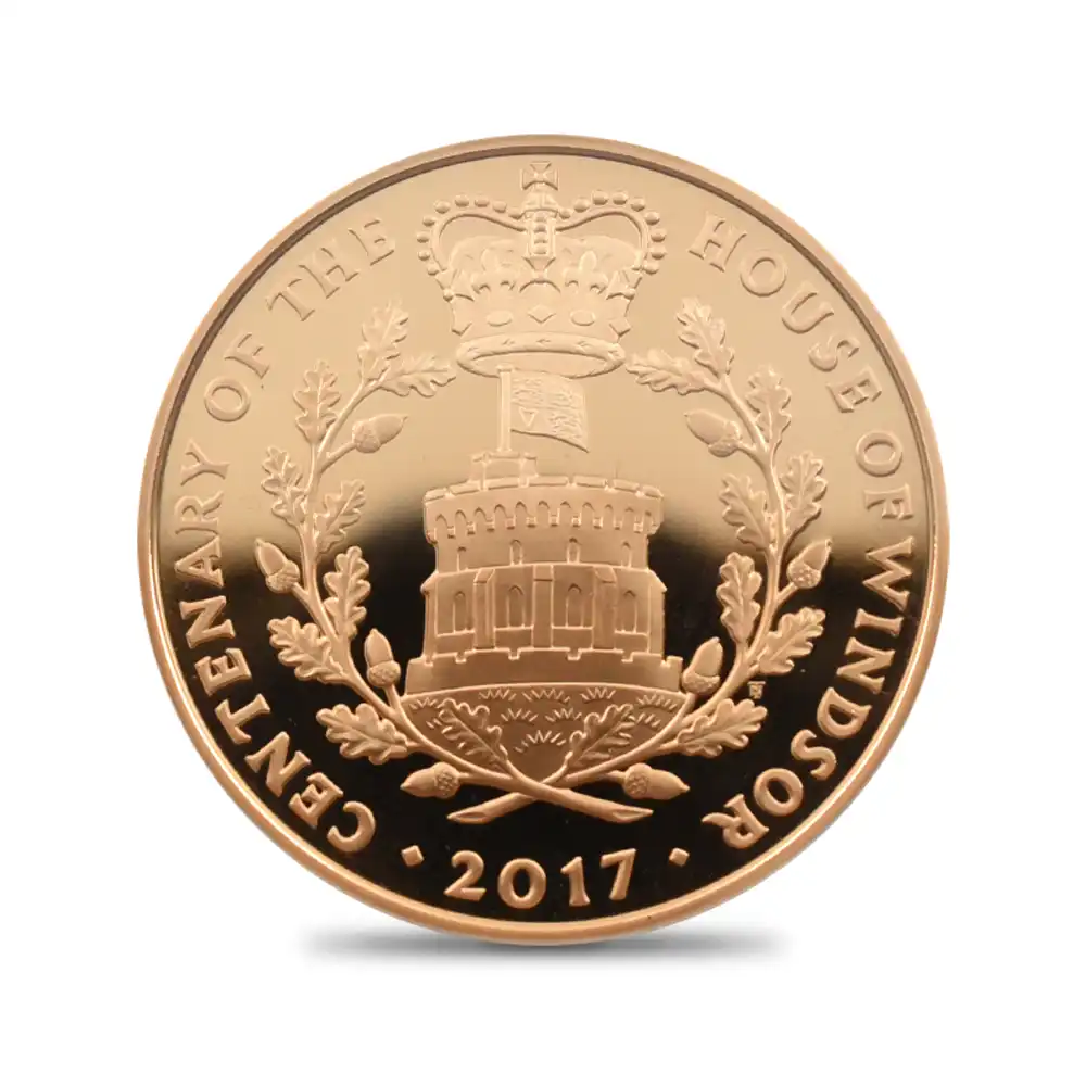 モダンコイン2：4426 2017 エリザベス2世 ウィンザー朝100周年記念 5ポンド金貨 PCGS PR70DC