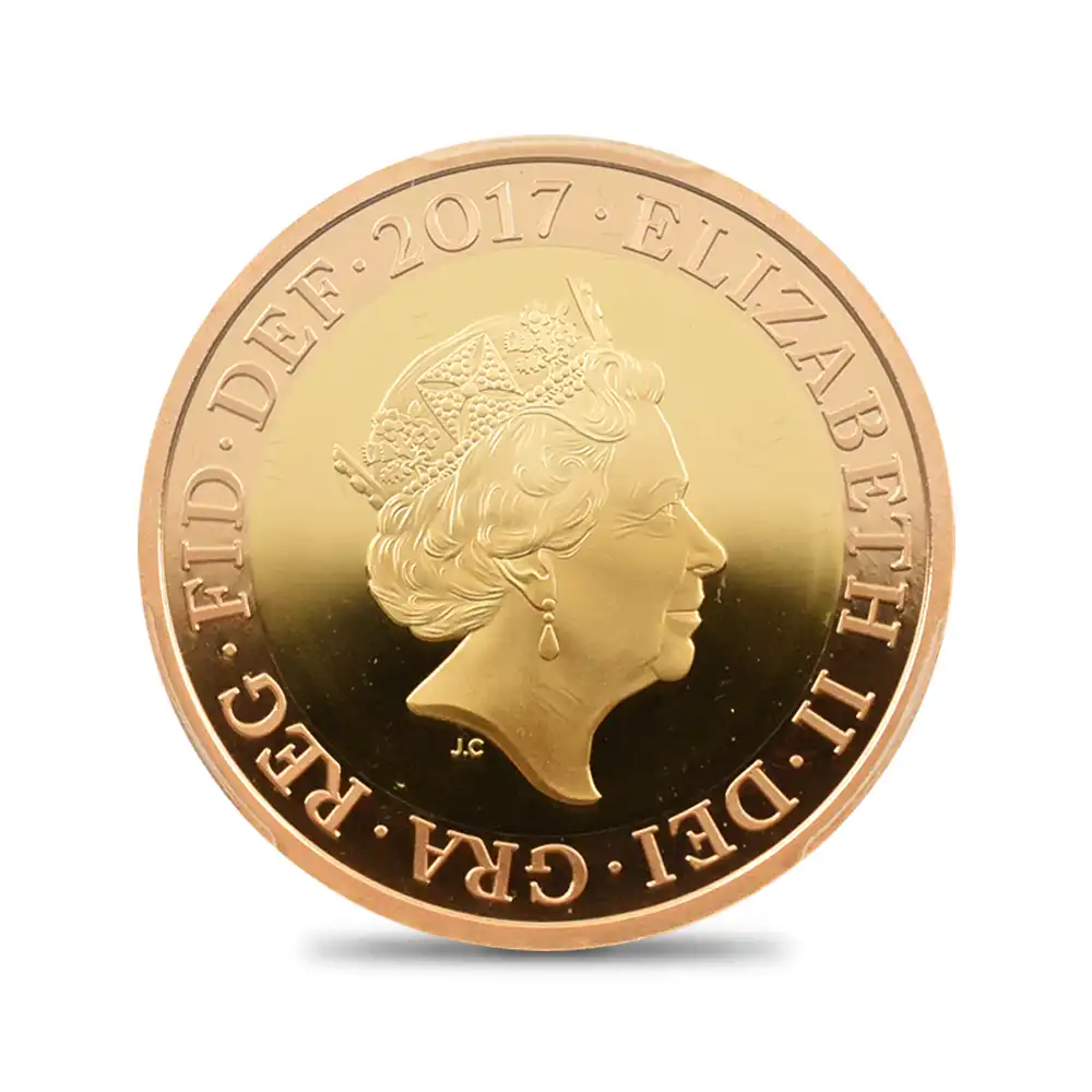 モダンコイン3：4427 2017 エリザベス2世 ジェーン・オースティン没後200周年記念 2ポンド2色金貨 PCGS PR69DC