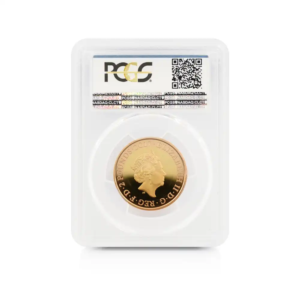 モダンコイン5：4428 2017 エリザベス2世 第一次世界大戦航空戦 2ポンド2色金貨 PCGS PR69DC