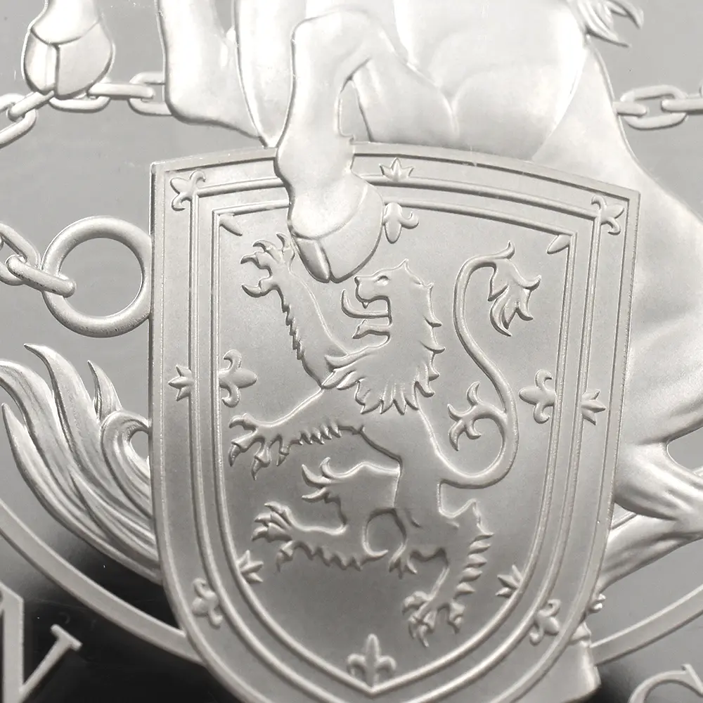 モダンコイン10：7169 イギリス 2017 エリザベス2世 クイーンズビースト スコットランドのユニコーン 10ポンド5オンス 銀貨 NGC PF70UC 箱付き