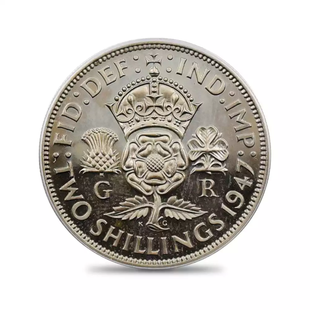 アンティークコイン3：2923 1947 ジョージ6世 フローリン白銅貨 PCGS PR65CA