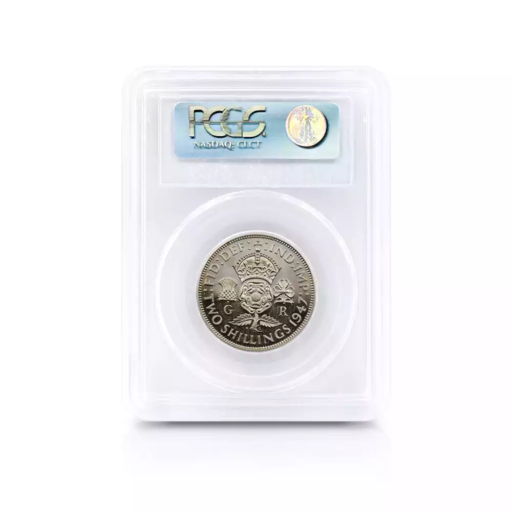アンティークコイン5：2923 1947 ジョージ6世 フローリン白銅貨 PCGS PR65CA