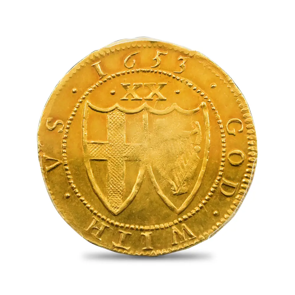アンティークコイン2：4435 1653 コモンウェルス ユナイト金貨 PCGS MS62 S-3208