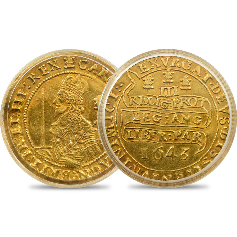 アンティークコイン1：1705 1643 チャールズ1世 トリプルユナイト金貨 PCGS AU50 S-2726 John G Murdoch Collection
