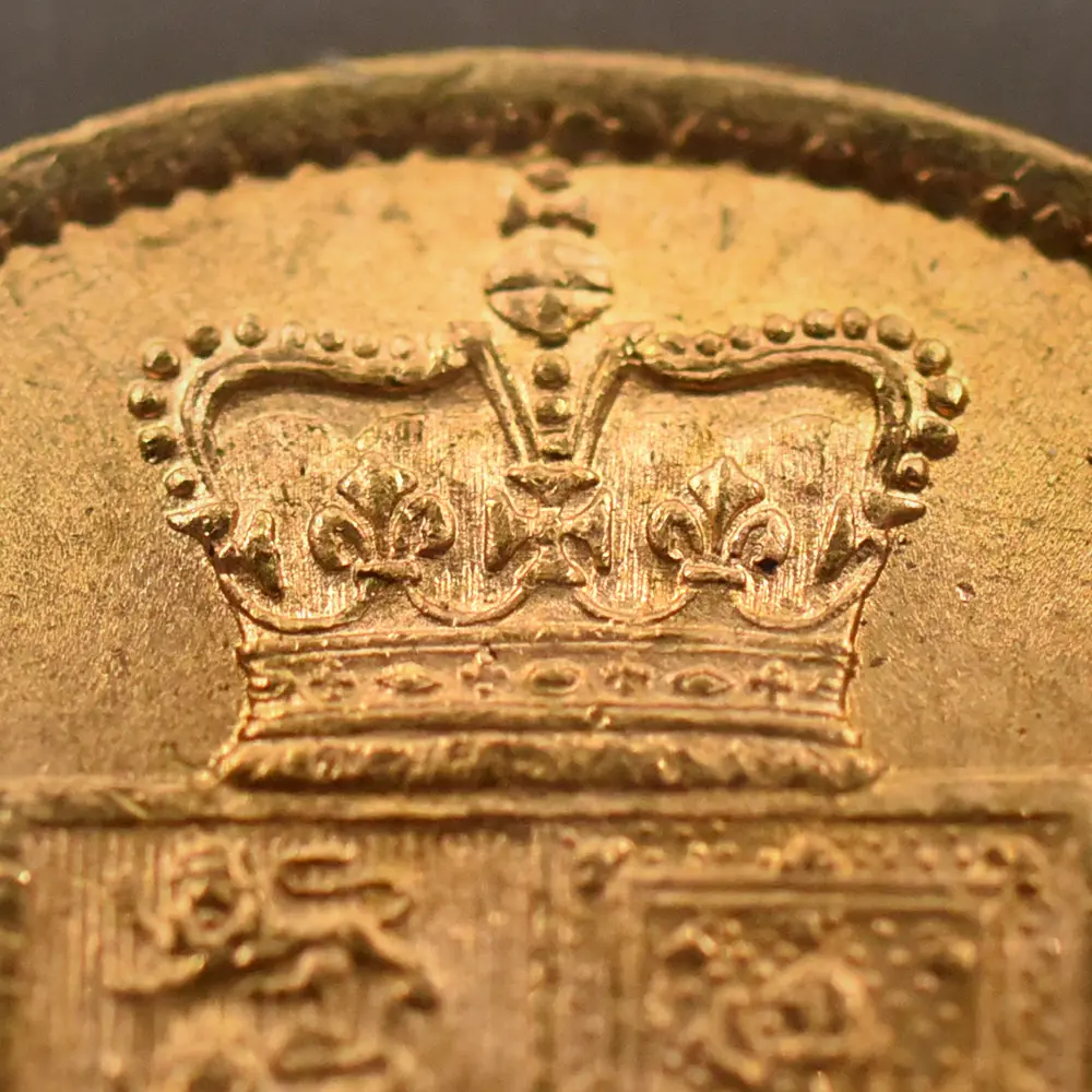 アンティークコイン11：5843 1871 ヴィクトリア女王 ヤングヘッド ソブリン金貨 NGC MS64