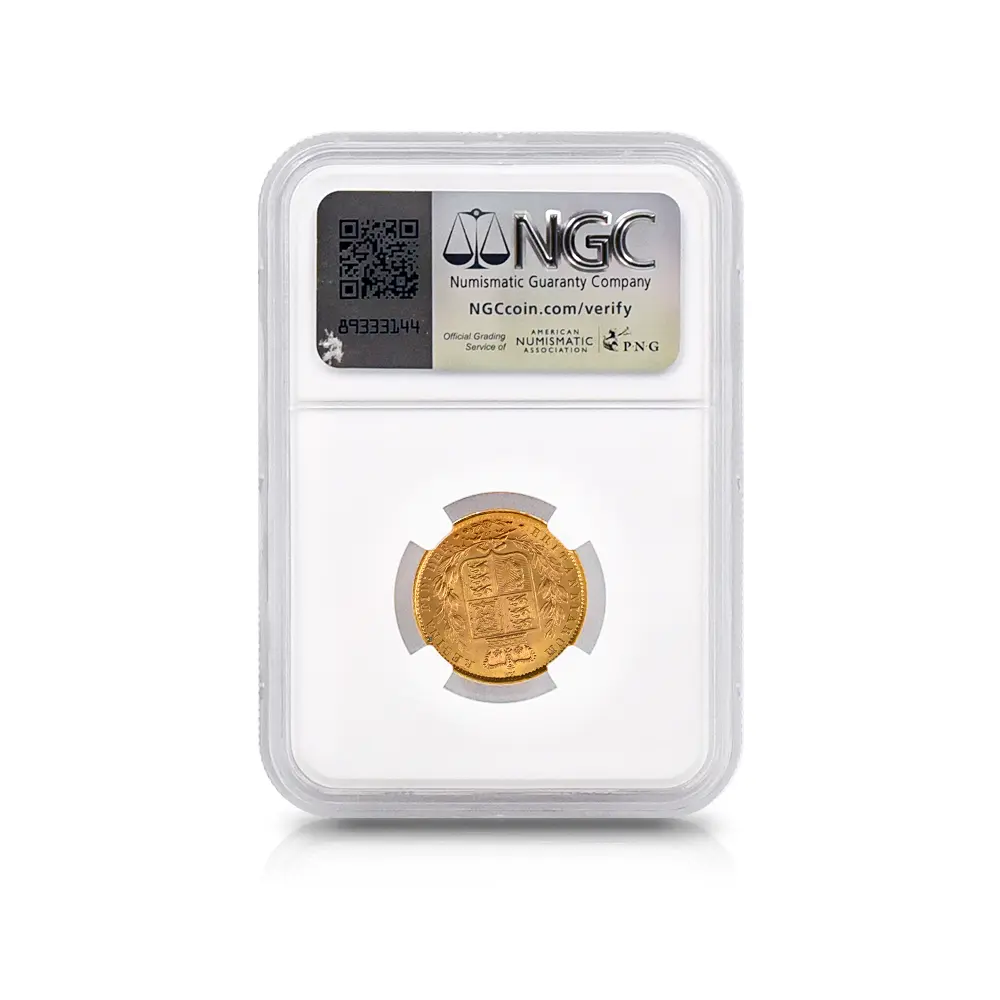 アンティークコイン5：5842 1871 ヴィクトリア女王 ヤングヘッド ソブリン金貨 NGC MS63