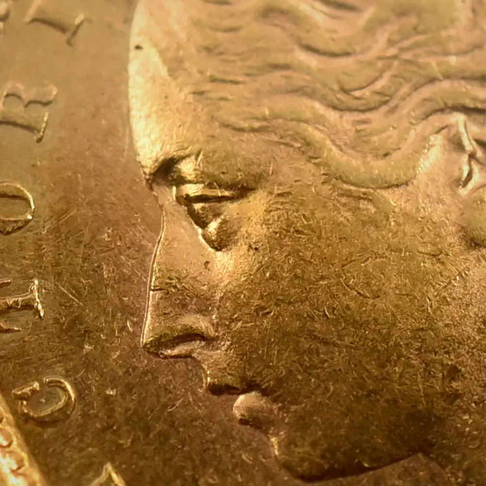 アンティークコイン7：5842 1871 ヴィクトリア女王 ヤングヘッド ソブリン金貨 NGC MS63