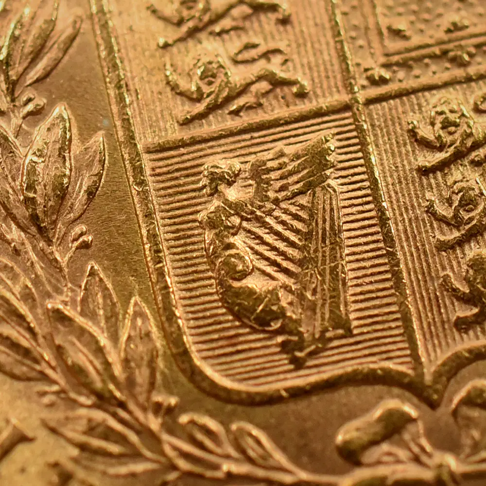 アンティークコイン12：5842 1871 ヴィクトリア女王 ヤングヘッド ソブリン金貨 NGC MS63