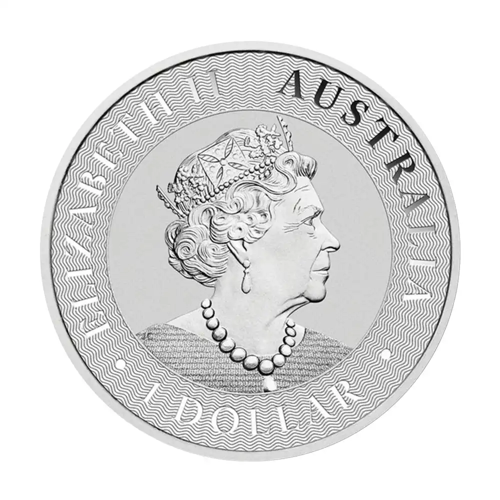 地金型3：2960 オーストラリア 2020 カンガルー 1ドル 1オンス 銀貨 【1枚】 (コインケース付き)