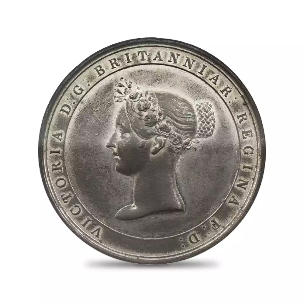 メダル2：2967 1838 ヴィクトリア女王 戴冠記念 メダル ホワイトメタル NGC AU58 BHM-1807