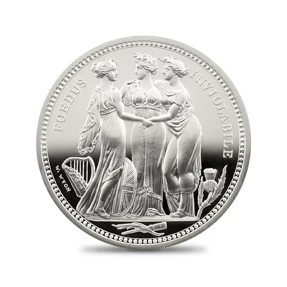 モダンコイン2：5855 2020 エリザベス2世 スリーグレーセス 5ポンド 2オンス銀貨 アーリーリリース NGC PF69UC 箱付き