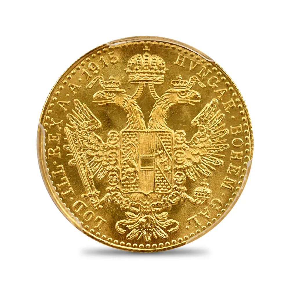 アンティークコイン3：5862 オーストリア 1915 フランツ・ヨーゼフ1世 ダカット 金貨 リストライク PCGS MS68