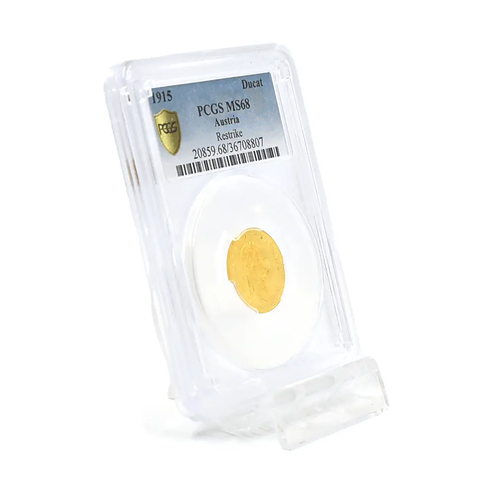 アンティークコイン6：5862 オーストリア 1915 フランツ・ヨーゼフ1世 ダカット 金貨 リストライク PCGS MS68